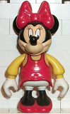 LEGO 2661 Minnie Mouse Figure with Red Dress, Yellow Sleeves, and Red Shoes