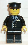 LEGO air002 Airport - Pilot, Black Legs, Black Hat