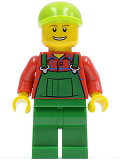LEGO cty0296 Overalls Farmer Green, Lime Short Bill Cap