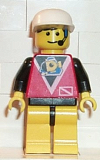 LEGO div008 Divers - Control 1, Yellow Legs with Black Hips, White Cap