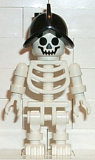 LEGO gen011 Skeleton with Standard Skull, Black Conquistador Helmet