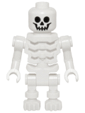 LEGO gen069 Skeleton with Standard Skull, Angular Rib Cage, Bent Arms