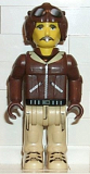 LEGO js008 Aviator, Tan Pants and Brown Jacket