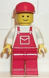 LEGO ovr008 Overalls Red with Pocket, Red Legs, Red Cap