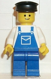 LEGO ovr015 Overalls Blue with Pocket, Blue Legs, Black Hat