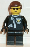 LEGO trn043 Police - Zipper with Sheriff Star, Brown Male Hair