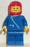LEGO zip005 Jacket with Zipper - Blue, Blue Legs, Red Classic Helmet